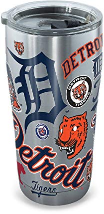 Tervis 20 oz. Stainless Steel Tigers Tumbler Tervis One Size Blue/orange