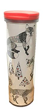 Rare-Starbucks Holiday Geometric Trees & Fox 16oz Acrylic Tumbler 2017