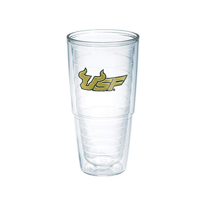 Tervis South Florida University 2 Emblem Individual Tumbler, 24 oz, Clear