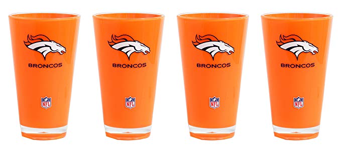 NFL Denver Broncos 20-Ounce Insulated Tumbler 4 Pack