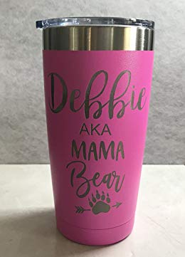 Mama Bear Personalized Engraved Insulated Stainless Steel 20 oz Tumbler