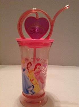 Disney Princess Tumbler with Straw and Spinning Heart