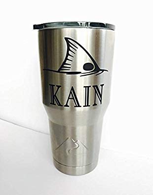 Personalized Steel Tumbler 30oz Engraved NAME & EMBLEM