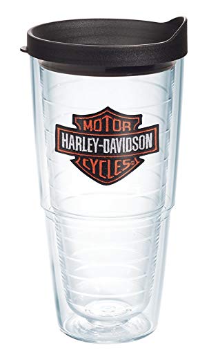 Harley-Davidson Orange Bar & Shield Emblem 24oz Tervis Tumbler