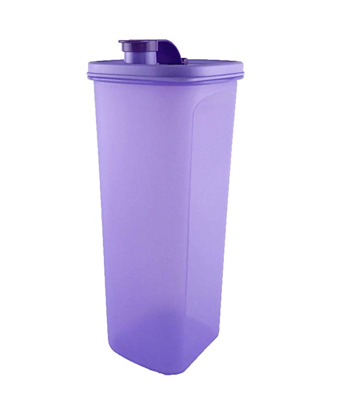 Tupperware Purple Beverage Slim-Line Fridge Water Drink Pitcher Tumbler 2.0L