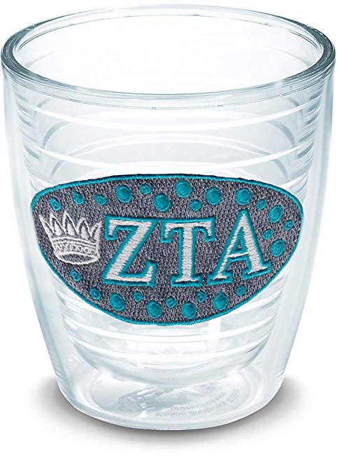 Tervis 1076178 Fraternity - Zeta Tau Alpha Tumbler with Emblem 12oz, Clear