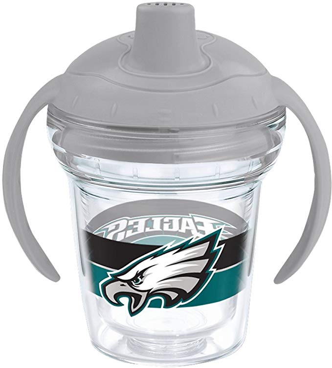 Tervis 1199516 NFL Philadelphia Eagles 6 oz Sippy Cup with lid, Clear