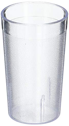 New Star Foodservice 46571 Tumbler Beverage Cup, Stackable Cups, Break-Resistant Commercial Plastic, 5 oz, Clear, Set of 72