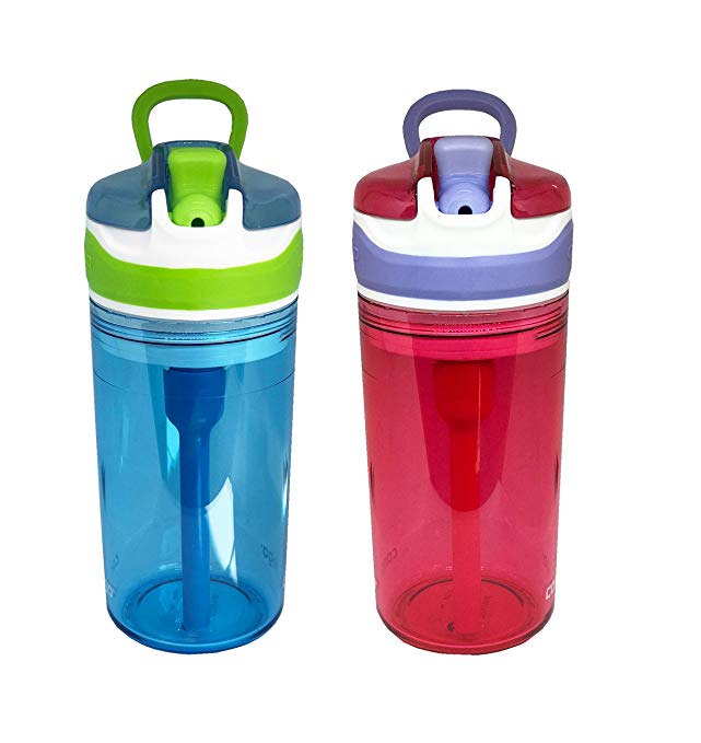 Contigo Kids 2 and 1 Snack Hero Kids Tumbler and Snack Cup- 13 oz - 2 pack - (Blue-Red)