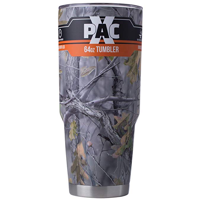 X-PAC 64oz Double Vacuum Wall Tumbler With Lid (64 oz, Camo)