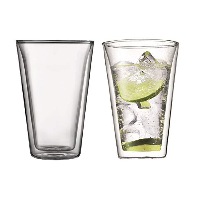 Bodum Canteen Double Wall Cooler/Pint Glass, Set of 2