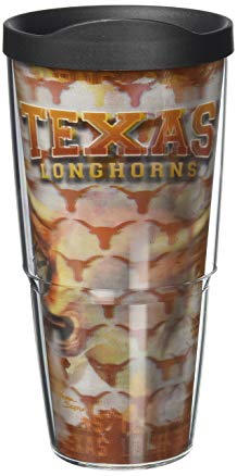 Tervis Tumbler Texas Longhorns 3D Design Wrap 24oz with Travel Lid Limited Edition