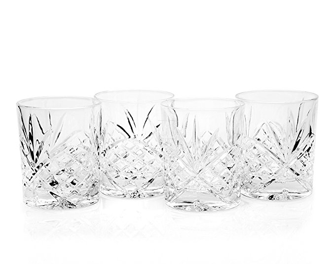 Godinger Dublin Double Old Fashioned Glasses, Set of 4