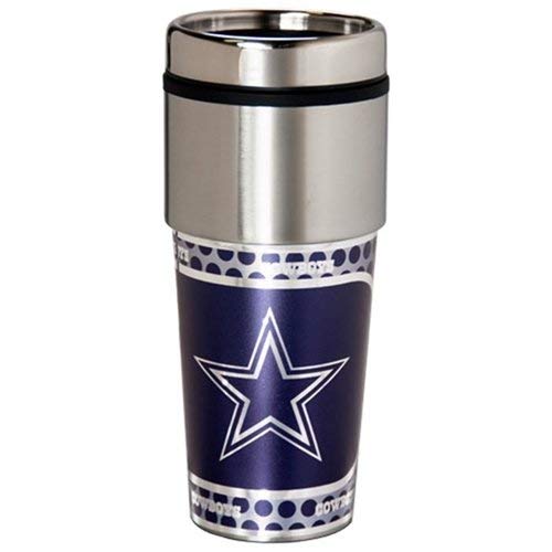 Dallas Cowboys 16 ounce Travel Tumbler with Metallic Graphics