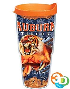 Tervis Tumbler Auburn Tigers 3D Design Wrap 24oz with Travel Lid Limited Edition