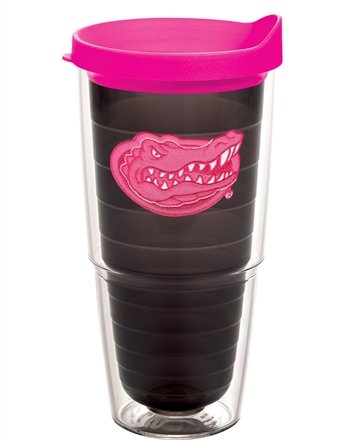 Tervis Tumbler Florida Gators Neon Pink Jewel 24oz with Travel Lid