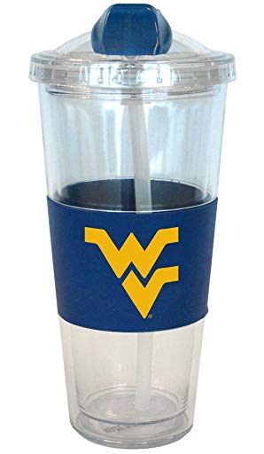 West Virginia Mountaineers No Spill Straw Tumbler