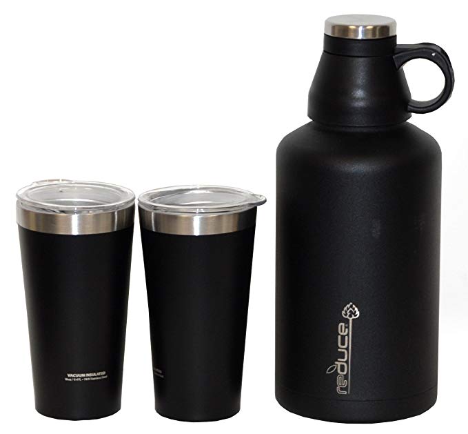 Stainless Steel - 3 Pack Growler Gear - Made for Beer, Coffee and so much more