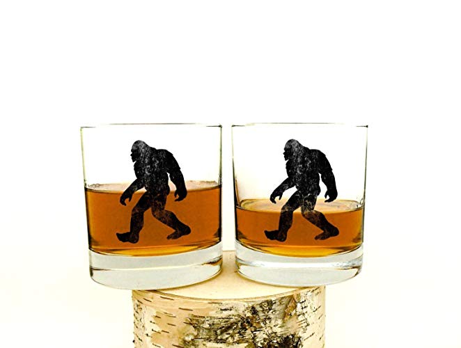 Bigfoot Whiskey Glasses - Set of Two 10.5oz Tumblers