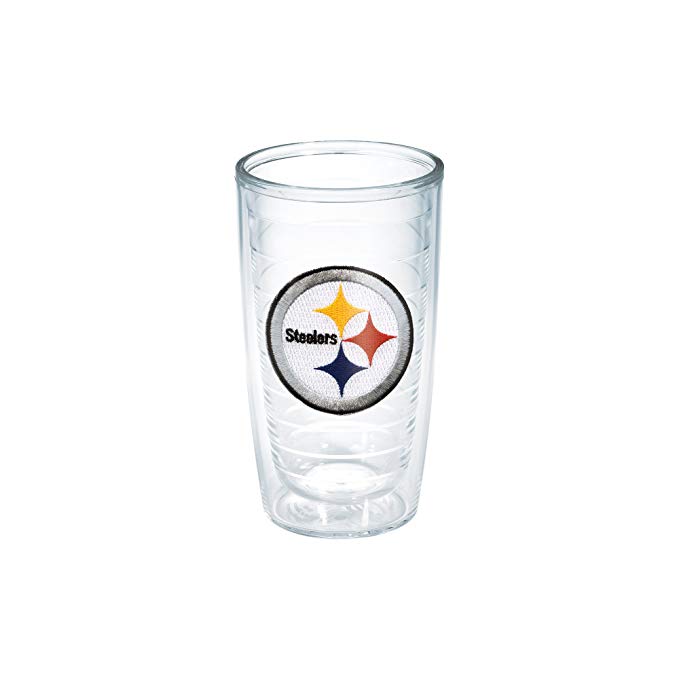 Tervis NFL Pittsburgh Steelers Individual Emblem Tumbler, 16 oz, Clear