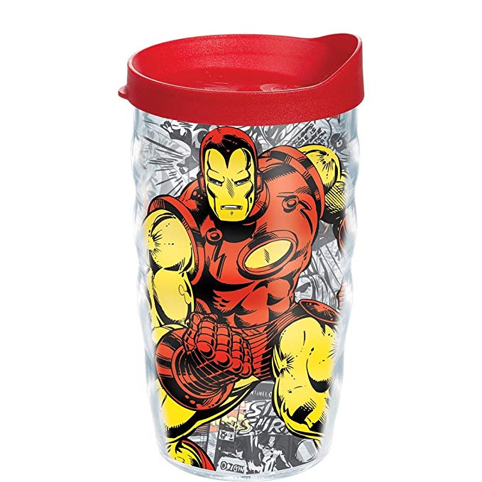 Iron Man 10oz - Classic Wrap with Lid