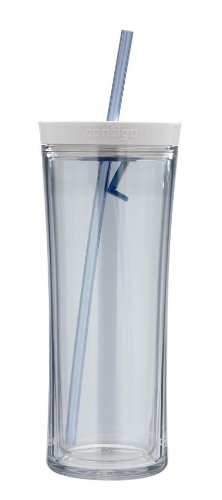 Contigo AUTOCLOSE Shake & Go Double-Wall Tumbler, 20 oz, Clear