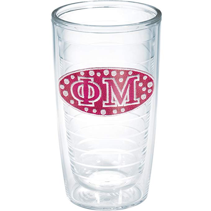 Tervis Phi Mu Sorority Tumbler, 16 oz, Clear