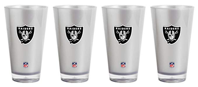 NFL Oakland Raiders 20-Ounce Insulated Tumbler 4 Pack